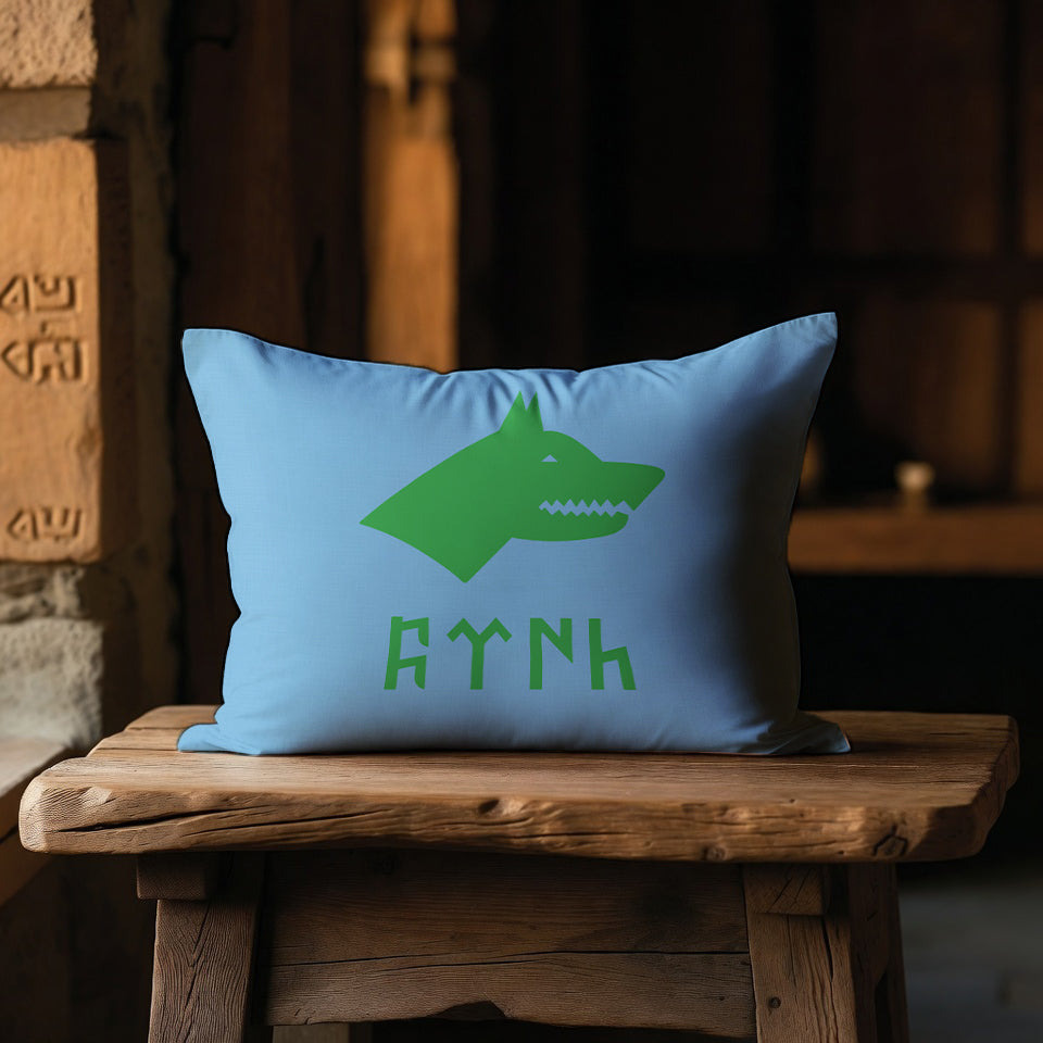 Göktürkçe Türk Yazılı Göktürk Yastığı 50x70 cm