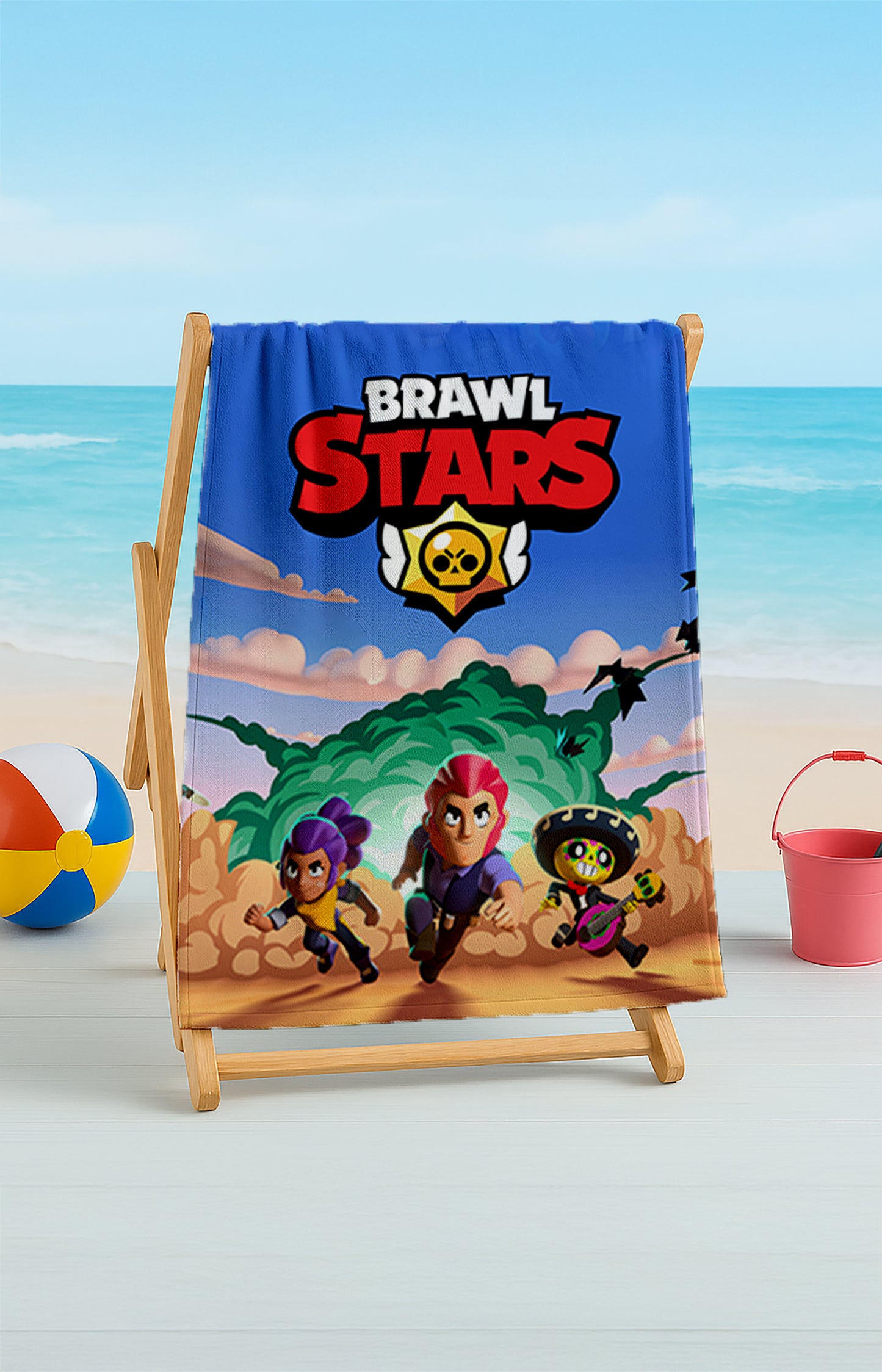 Brawl Stars Plaj Havlusu – Efsanevi Karakterlerle Macera
