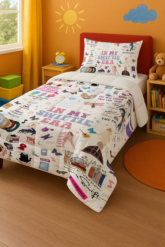 Taylor Swift Eras Tour Tek Kişilik Yorgan ve Yastık Kılıfı