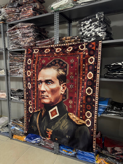 Özel Tasarım Atatürk Duvar Örtüsü