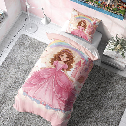 Gökkuşağı Prenses Çocuk Nevresim Takımı (Çarşafsız)