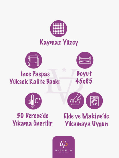 Balık Figürlü Hoşgeldiniz Kapı Önü Paspası 45x65
