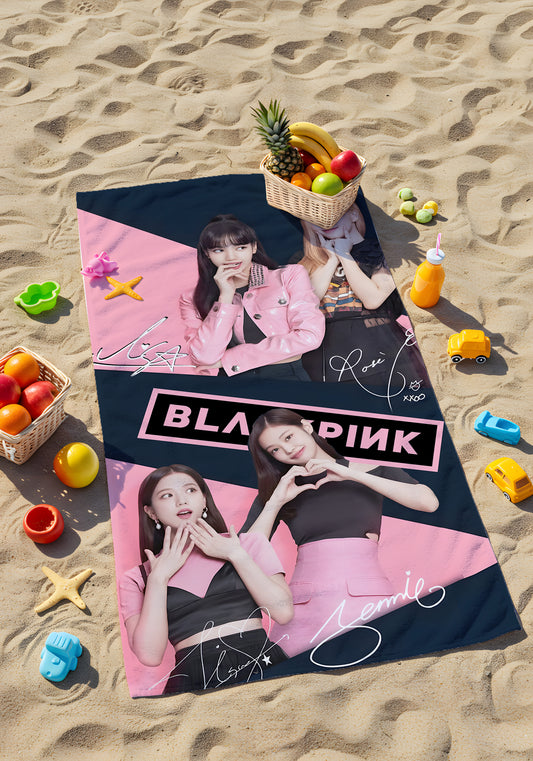 Blackpink Plaj Havlusu – "Blackpink Plaj Havlusu – Şıklık ve Güç Plajda Buluşuyor