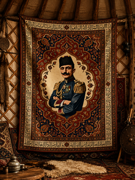 Enver Paşa – Geleneksel Türk Motifli Duvar Örtüsü