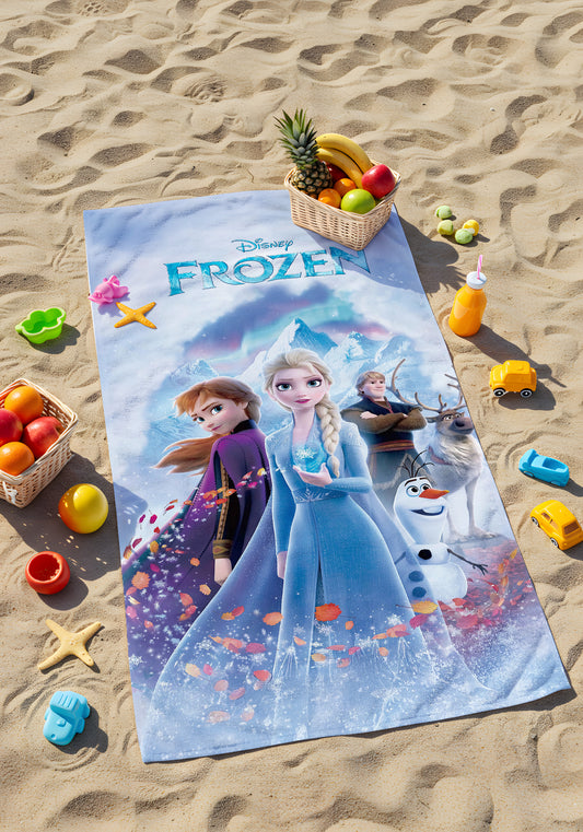 Elsa Forzen Buz Kraliçesi Plaj Havlusu – Buz Gibi Serin, Masal Gibi Güzel