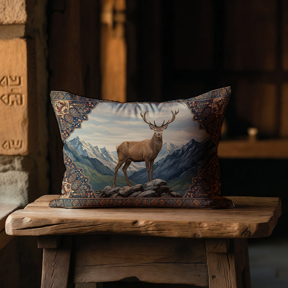 Geyik Figürlü Yastık Kılıfı | 50x70 cm