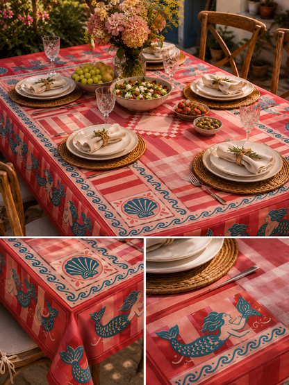 Sicilya Patchwork Premium Masa Örtüsü | Renkli Yaz Koleksiyonu