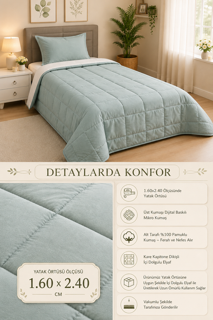 🎨 Renkli Patchwork Yatak Örtüsü Takımı