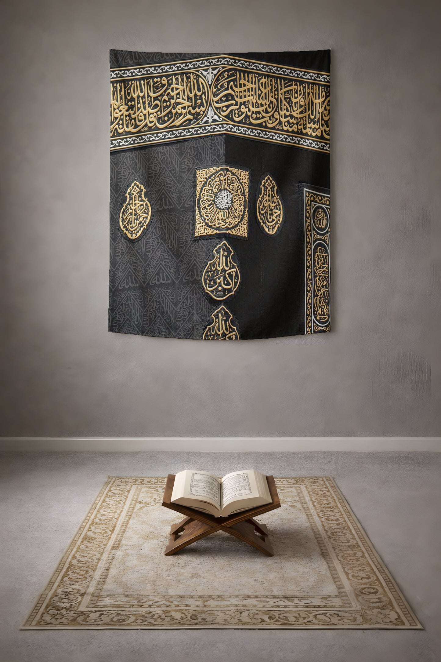 Kâbe Kapısı Özel Tasarım Duvar Örtüsü