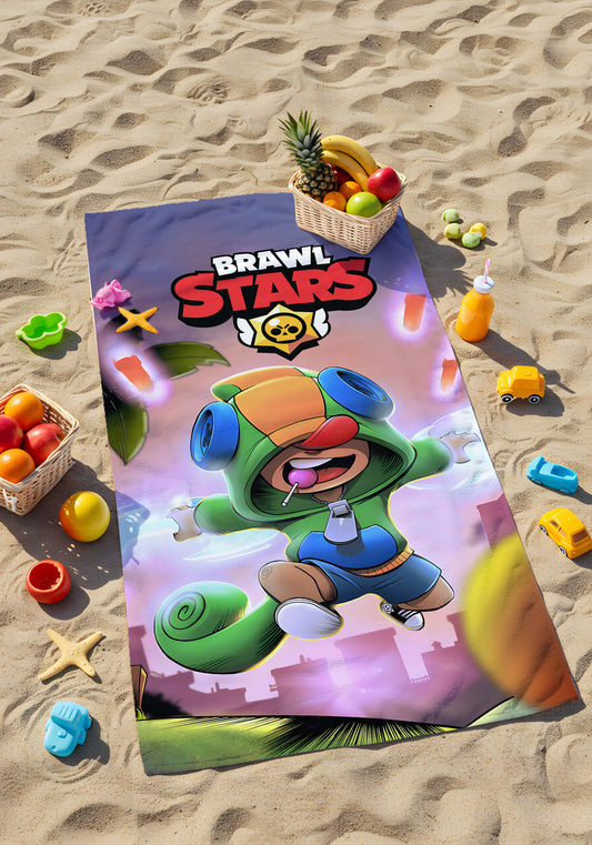Brawl Stars Leon Plaj Havlusu – Efsanevi Karakterlerle Macera