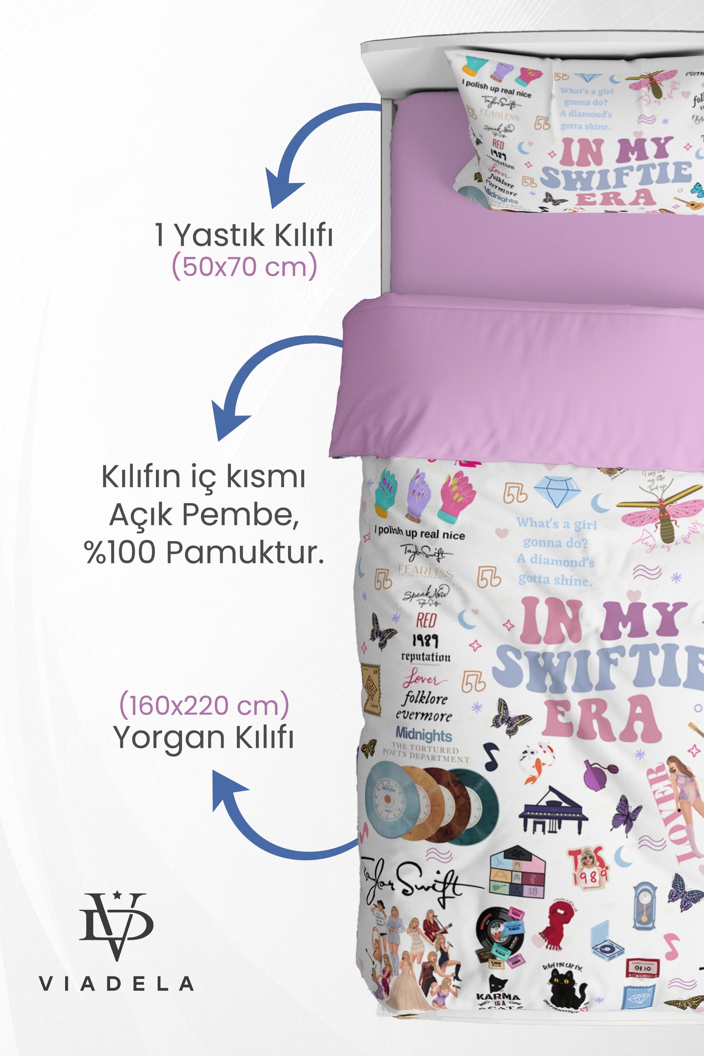 Taylor Swift Eras Tour Nevresim Takımı (Çarşafsız)