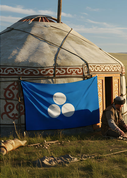 Timur İmparatorluğu Bayrağı Temalı Duvar Örtüsü