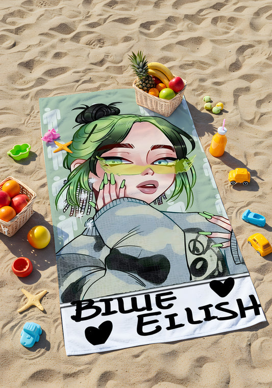 Billie Eilish Plaj Havlusu – Tarzını Plaja Taşı