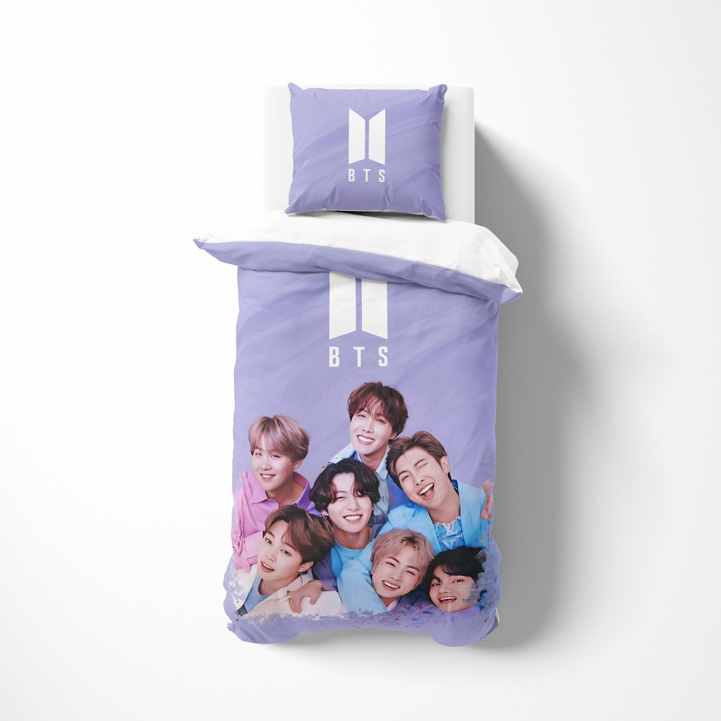 BTS Tek Kişilik Nevresim Takımı (Çarşafsız)