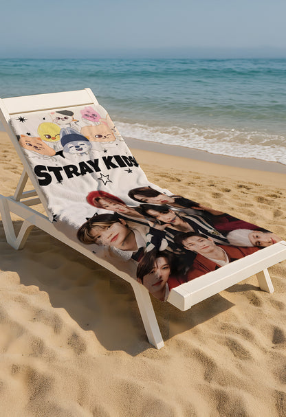 Stray Kids Plaj Havlusu – Enerji Dolu K-Pop Plaj Stili!