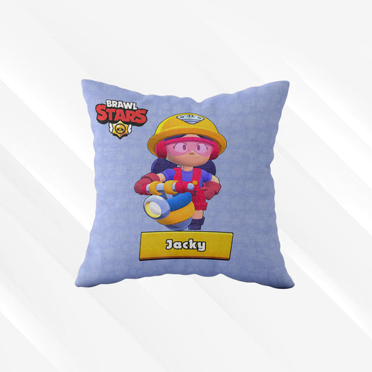 Jacky Brawl Stars Sevenlere Özel - Hediyelik Dekoratif Yastık