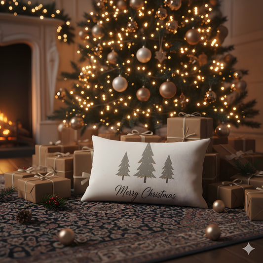 Yılbaşı Christmas Yatay Kırlent Kılıfı 4'lü Set 50x30cm