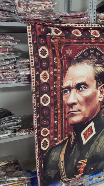 Özel Tasarım Atatürk Duvar Örtüsü
