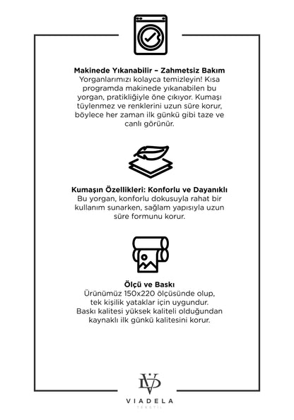 Labubu Sade Tek Kişilik Yorgan ve Yastık Kılıfı