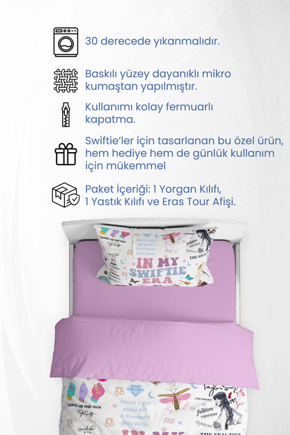 Taylor Swift Eras Tour Nevresim Takımı (Çarşafsız)