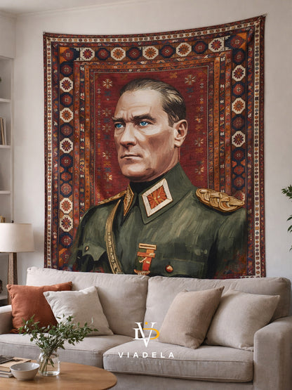 Özel Tasarım Atatürk Duvar Örtüsü
