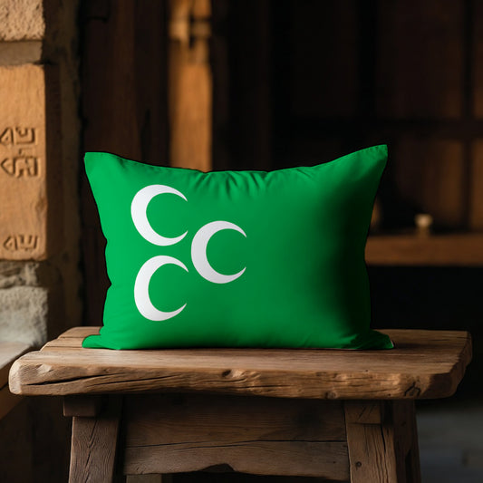 Osmanlı Bayrağı Figürlü Yastık Kılıfı | 50x70 cm